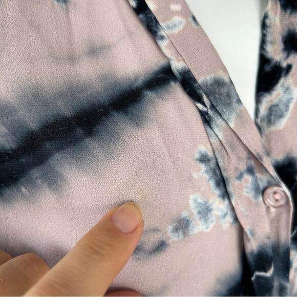 YOUNG FABULOUS & BROKE Tie Dye Top Womens Medium Whimsigoth Fairy Grunge Party - Picture 8 of 8